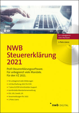  NWB Steuererklärung 2021 – 1-Platz-Lizenz | Sonstiges |  Sack Fachmedien