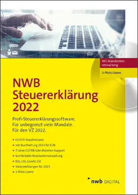  NWB Steuererklärung 2022 – 2-Platz-Lizenz | Sonstiges |  Sack Fachmedien