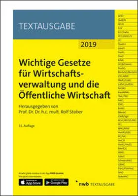 Stober | Wichtige Gesetze für Wirtschaftsverwaltung und die Öffentliche Wirtschaft | Medienkombination | 978-3-482-67581-2 | sack.de