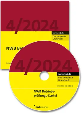  NWB Betriebsprüfungs-Kartei DVD 4/2024 | Sonstiges |  Sack Fachmedien