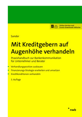 Sander |  Mit Kreditgebern auf Augenhöhe verhandeln | Online-Buch | Sack Fachmedien