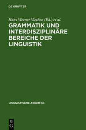 Viethen / Sprengel / Bald |  Grammatik und interdisziplinäre Bereiche der Linguistik | Buch |  Sack Fachmedien