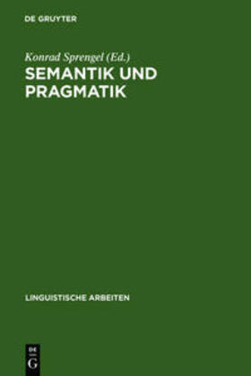 Sprengel |  Semantik und Pragmatik | Buch |  Sack Fachmedien
