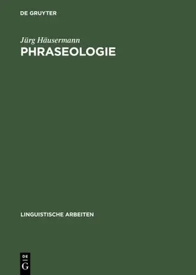 Häusermann |  Phraseologie | Buch |  Sack Fachmedien