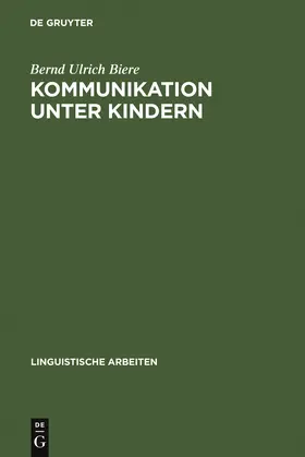 Biere |  Kommunikation unter Kindern | Buch |  Sack Fachmedien