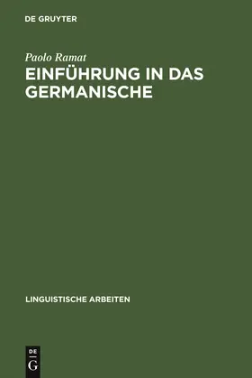 Ramat |  Einführung in das Germanische | Buch |  Sack Fachmedien