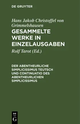 Tarot |  Der Abentheurliche Simplicissimus Teutsch und Continuatio des abentheurlichen Simplicissimus | Buch |  Sack Fachmedien