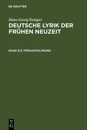 Kemper |  Frühaufklärung | Buch |  Sack Fachmedien