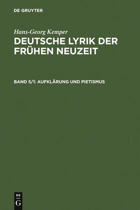 Kemper |  Aufklärung und Pietismus | Buch |  Sack Fachmedien