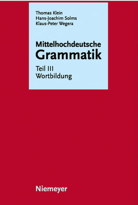Solms / Klein / Wegera | Wortbildung | Buch | 978-3-484-11003-8 | sack.de