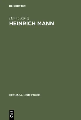 König |  Heinrich Mann | Buch |  Sack Fachmedien