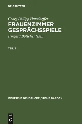 Böttcher |  Frauenzimmer Gesprächsspiele Teil 3 | Buch |  Sack Fachmedien