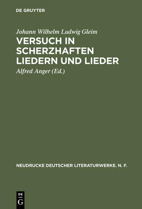 Anger |  Versuch in Scherzhaften Liedern und Lieder | Buch |  Sack Fachmedien