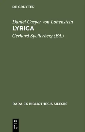 Spellerberg |  Lyrica | Buch |  Sack Fachmedien