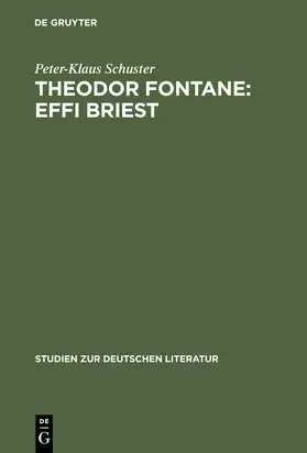 Schuster |  Theodor Fontane: Effi Briest | Buch |  Sack Fachmedien