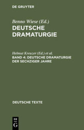 Seibert / Kreuzer |  Deutsche Dramaturgie der Sechziger Jahre | Buch |  Sack Fachmedien