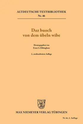 Ebbinghaus |  Daz buoch von dem übeln wîbe | Buch |  Sack Fachmedien