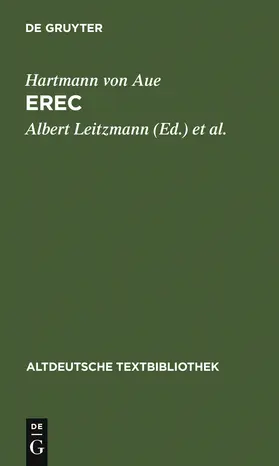 Leitzmann / Wolff / Gärtner |  Erec | Buch |  Sack Fachmedien