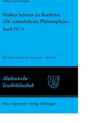 Tax |  Notker latinus zu Boethius, »De consolatione Philosophiae« | Buch |  Sack Fachmedien