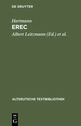 Hartmann von Aue / Leitzmann / Gärtner |  Erec | Buch |  Sack Fachmedien