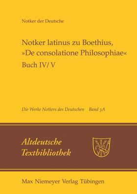 Tax |  Notker latinus zu Boethius, »De consolatione Philosophiae« | Buch |  Sack Fachmedien