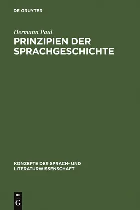 Paul |  Prinzipien der Sprachgeschichte | Buch |  Sack Fachmedien