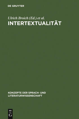 Broich / Pfister |  Intertextualität | Buch |  Sack Fachmedien