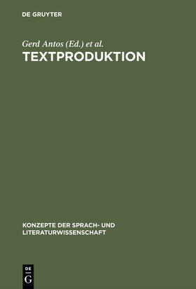Krings / Antos |  Textproduktion | Buch |  Sack Fachmedien