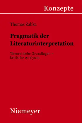 Zabka |  Pragmatik der Literaturinterpretation | Buch |  Sack Fachmedien