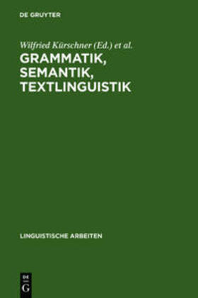Kürschner / Siebert-Nemann / Vogt |  Grammatik, Semantik, Textlinguistik | Buch |  Sack Fachmedien