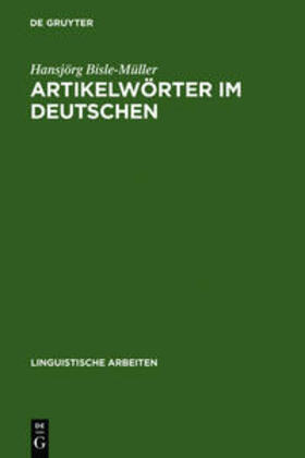Bisle-Müller |  Artikelwörter im Deutschen | Buch |  Sack Fachmedien