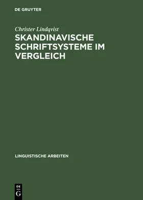 Lindqvist |  Skandinavische Schriftsysteme im Vergleich | Buch |  Sack Fachmedien