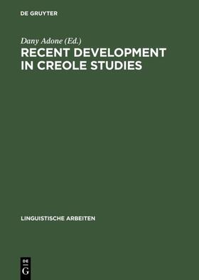 Adone |  Recent Development in Creole Studies | Buch |  Sack Fachmedien