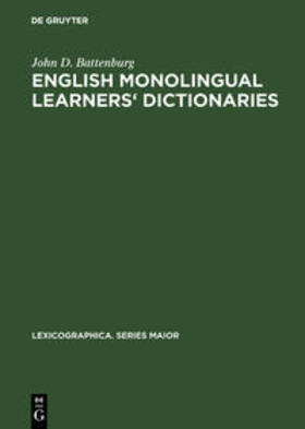 Battenburg |  English monolingual learners' dictionaries | Buch |  Sack Fachmedien