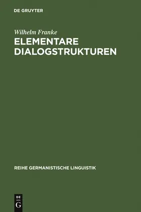 Franke |  Elementare Dialogstrukturen | Buch |  Sack Fachmedien