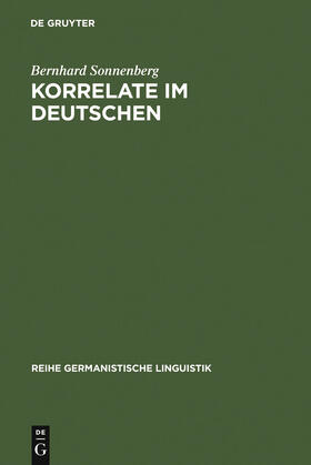 Sonnenberg |  Korrelate im Deutschen | Buch |  Sack Fachmedien