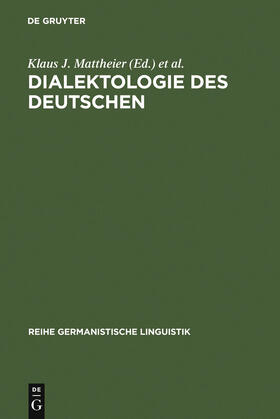 Wiesinger / Mattheier |  Dialektologie des Deutschen | Buch |  Sack Fachmedien