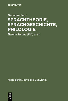Paul / Kilian / Henne |  Sprachtheorie, Sprachgeschichte, Philologie | Buch |  Sack Fachmedien