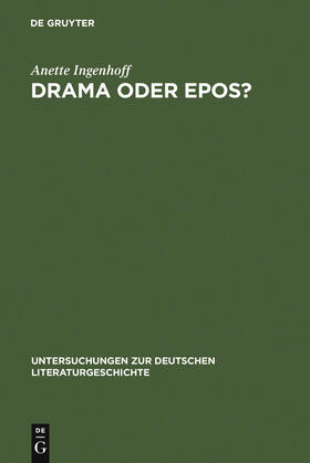 Ingenhoff |  Drama oder Epos? | Buch |  Sack Fachmedien