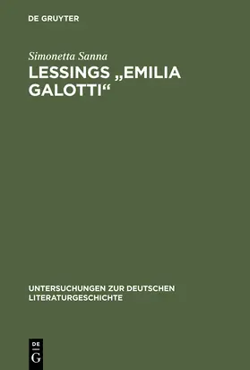 Sanna |  Lessings "Emilia Galotti" | Buch |  Sack Fachmedien