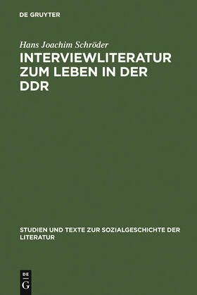 Schröder |  Interviewliteratur zum Leben in der DDR | Buch |  Sack Fachmedien