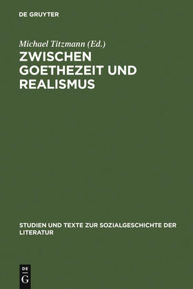 Titzmann |  Zwischen Goethezeit und Realismus | Buch |  Sack Fachmedien