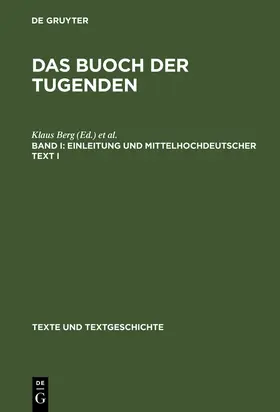 Kasper / Berg |  Einleitung und mittelhochdeutscher Text I | Buch |  Sack Fachmedien