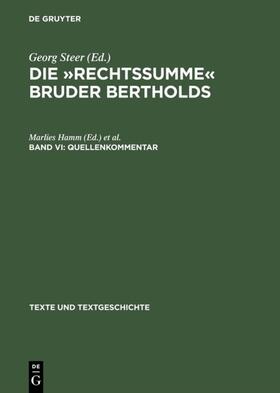 Ulmschneider / Hamm |  Quellenkommentar | Buch |  Sack Fachmedien