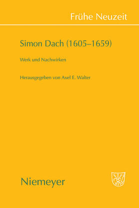 Walter |  Simon Dach (1605¿1659) | Buch |  Sack Fachmedien