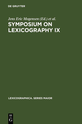 Mogensen / Zettersten / Pedersen |  Symposium on Lexicography IX | Buch |  Sack Fachmedien