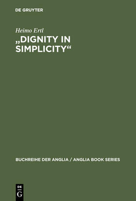 Ertl |  "Dignity in Simplicity" | Buch |  Sack Fachmedien