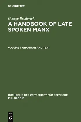 Broderick |  Grammar and Text | Buch |  Sack Fachmedien