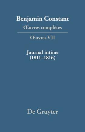 Kloocke / Delbouille |  Journal intime (1811¿1816). Carnet. Livres de dépenses | Buch |  Sack Fachmedien