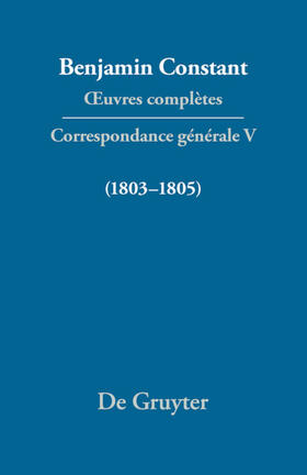  Correspondance 1803¿1805 | Buch |  Sack Fachmedien